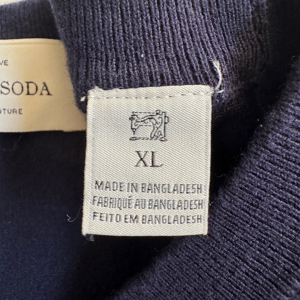 Scotch & Soda Amsterdam Core Crewneck Pullover Sweater Mens Size XL Night Blue - Picture 7 of 12